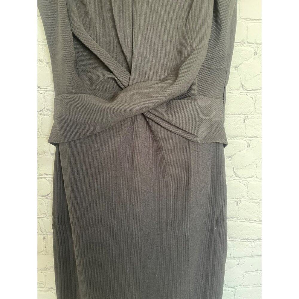 Uniq Little Black Dress Twist Front Size MEDIUM NWT - Picture 3 of 5